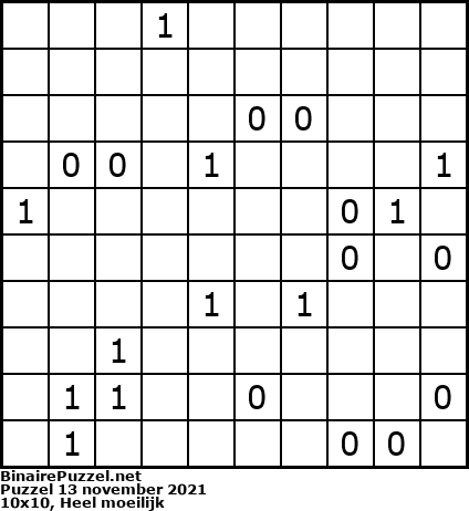 Binaire Puzzel