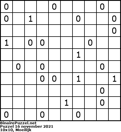 Binaire Puzzel