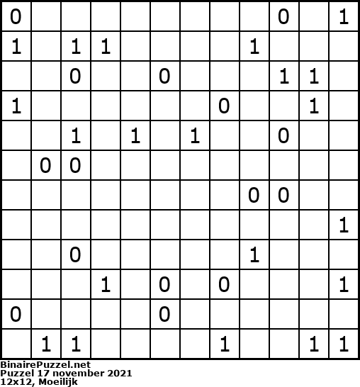 Binaire Puzzel