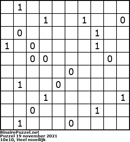 Binaire Puzzel