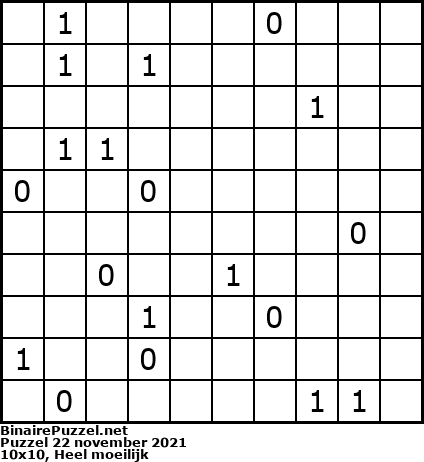 Binaire Puzzel