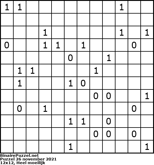 Binaire Puzzel