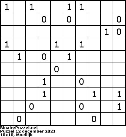 Binaire Puzzel