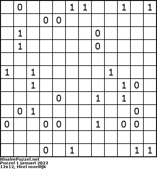 Binaire Puzzel