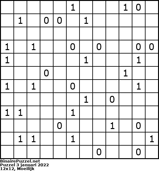 Binaire Puzzel