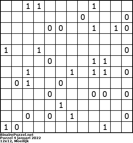 Binaire Puzzel