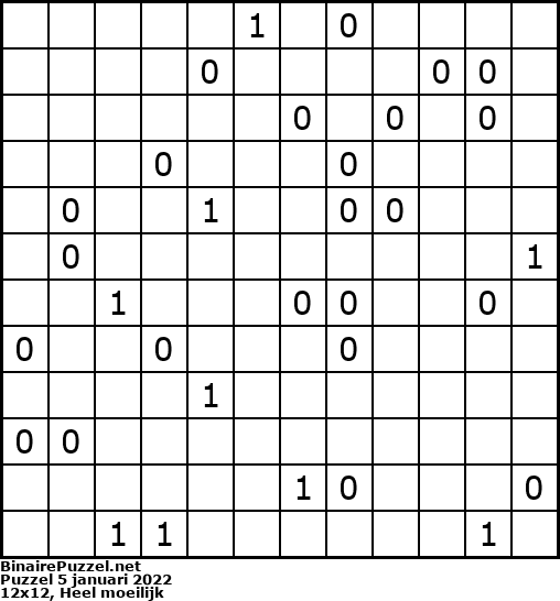 Binaire Puzzel