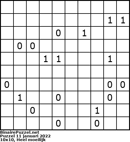 Binaire Puzzel