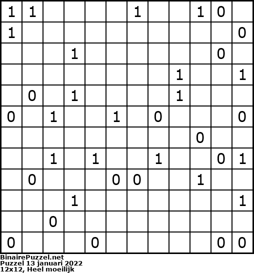 Binaire Puzzel