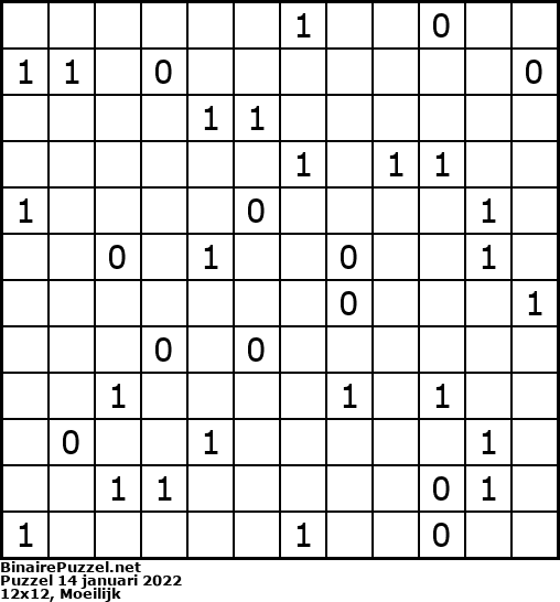Binaire Puzzel