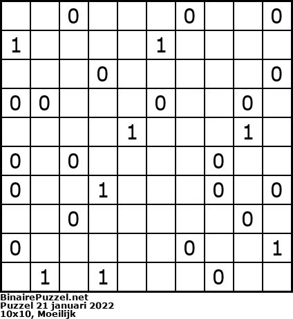 Binaire Puzzel