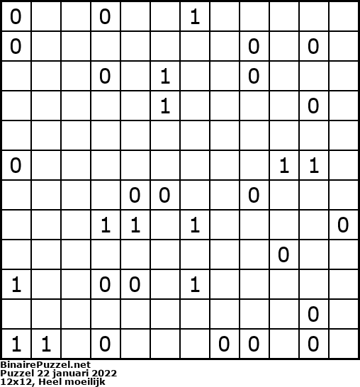 Binaire Puzzel