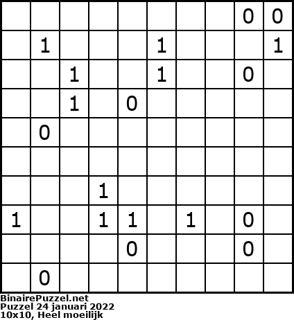 Binaire Puzzel