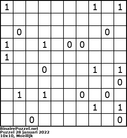 Binaire Puzzel