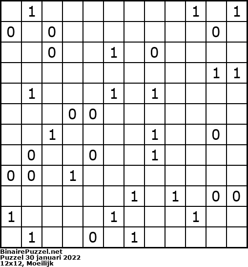 Binaire Puzzel