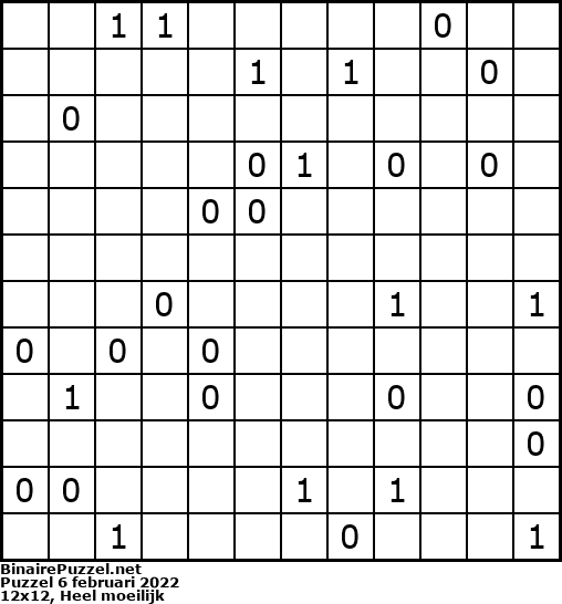 Binaire Puzzel