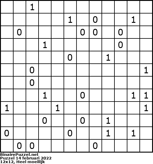 Binaire Puzzel