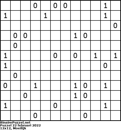 Binaire Puzzel