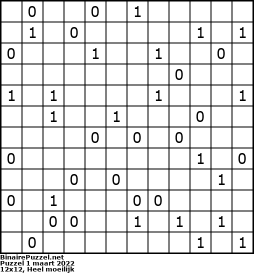 Binaire Puzzel