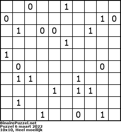 Binaire Puzzel