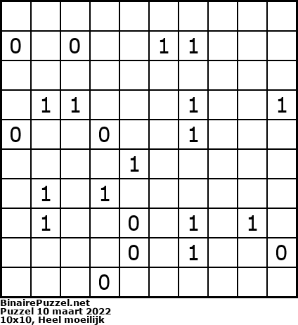 Binaire Puzzel