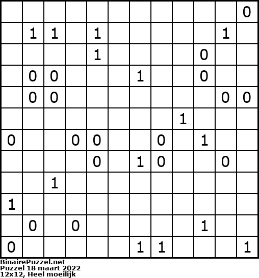 Binaire Puzzel