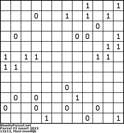 Binaire Puzzel