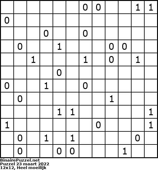 Binaire Puzzel