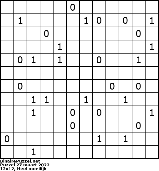 Binaire Puzzel
