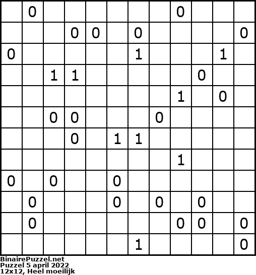 Binaire Puzzel
