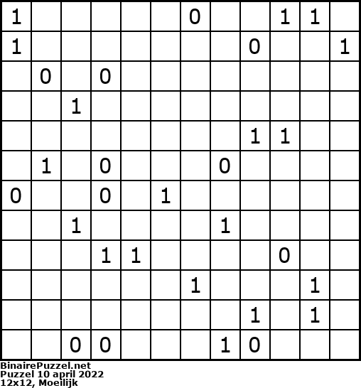Binaire Puzzel