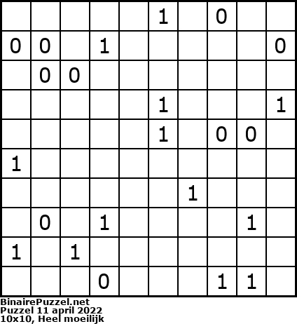 Binaire Puzzel