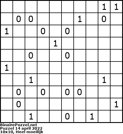 Binaire Puzzel