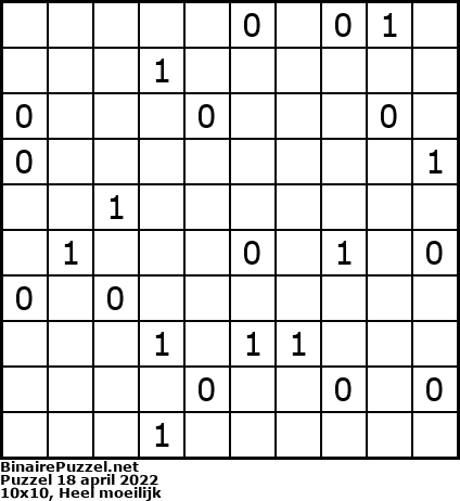 Binaire Puzzel