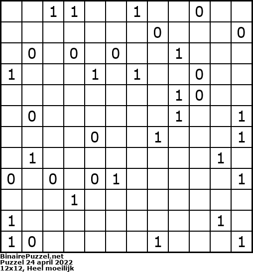 Binaire Puzzel