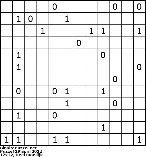 Binaire Puzzel