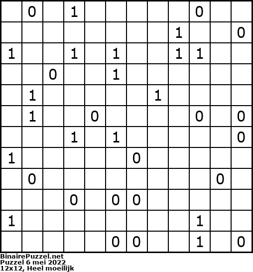 Binaire Puzzel
