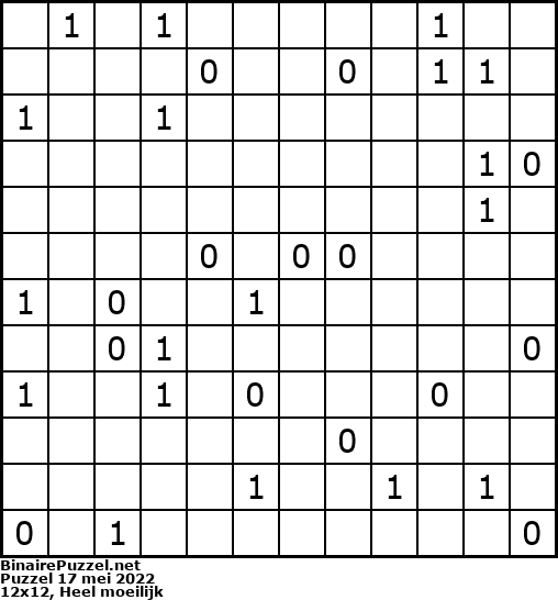 Binaire Puzzel
