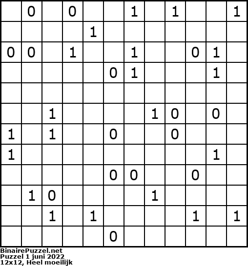 Binaire Puzzel