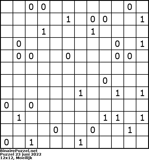 Binaire Puzzel