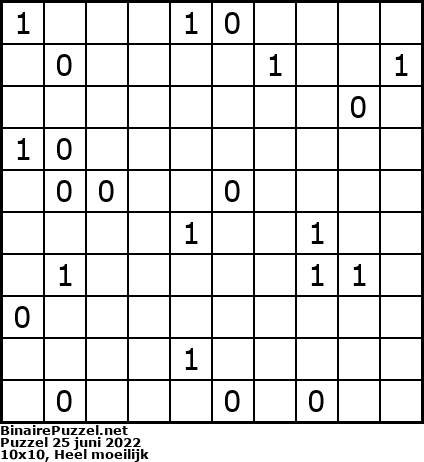 Binaire Puzzel