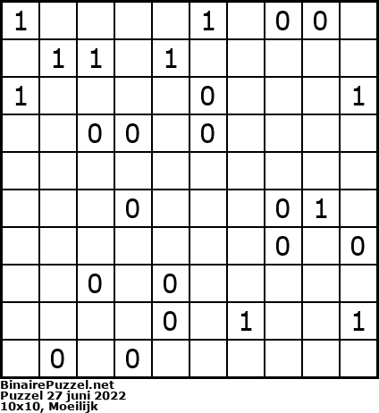 Binaire Puzzel