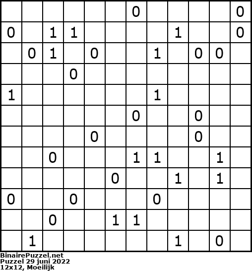 Binaire Puzzel