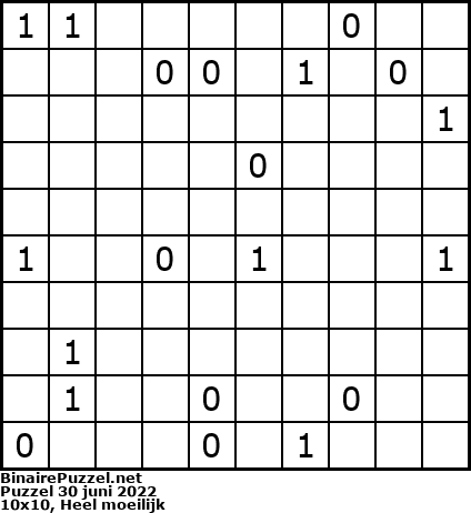Binaire Puzzel