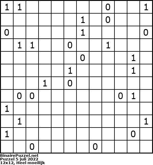 Binaire Puzzel