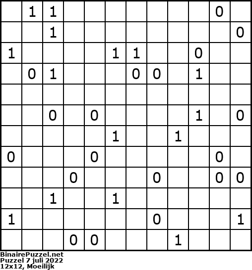 Binaire Puzzel