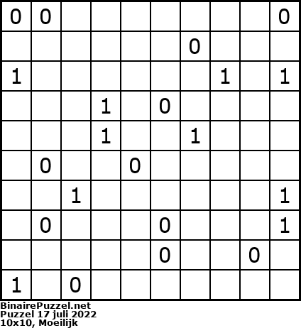 Binaire Puzzel