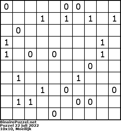Binaire Puzzel