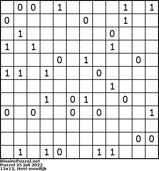 Binaire Puzzel