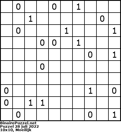 Binaire Puzzel
